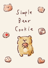 simple bear cookie beige.
