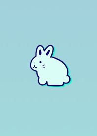 Simple Blue Rabbit Rabbit