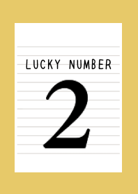 LUCKY NUMBER 2 NOTEBOOK-DUSTY YELLOW