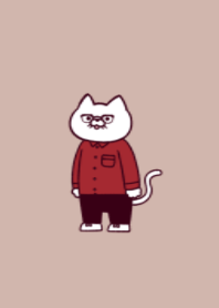 Glasses cat.(dusty colors01)