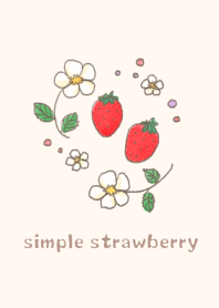 Simple and cute strawberries