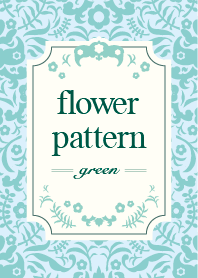 flower pattern green