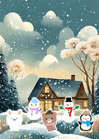 可愛い北欧風着せかえ(Winter-943)