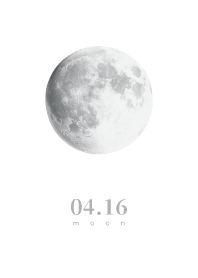 Moon - April 16th - White