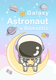 浩瀚宇宙 可愛寶貝太空人 浪漫漸層 藍色2