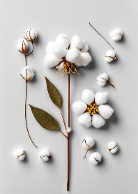 Gentle Touch of Cotton Flowers