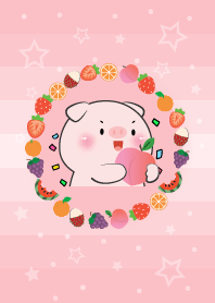 เจ้าหมู ชอบกินผลไม้ เรียบง่าย