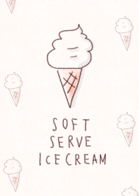 Simple soft serve ice cream Theme