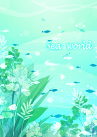 Clear sea playing with small fish1.