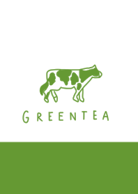 抹茶ミルクと牛。