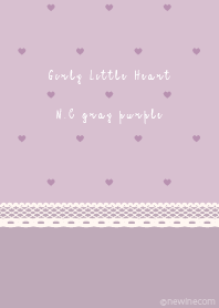 Girly Little Heart N.C gray purple