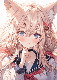 清純の狐狸學生妹❤