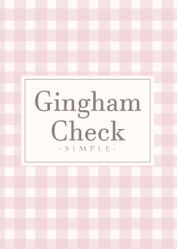 Gingham Check-Natural Pink 3