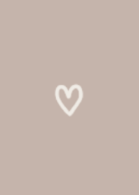 SIMPLE HEART- BEIGE -