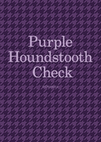 OOS: Purple Houndstooth Check