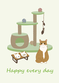 可愛居家貓咪(橘色貓咪)