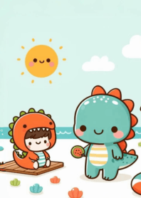 Cute little dino kawaii n.29