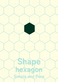 Shape hexagon Blue Pruses