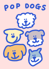 Korean style illustration Dogs