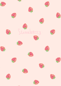 lukisan cat air: mini strawberry/P WV