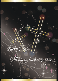 Black & Pink / Cross calling for luck