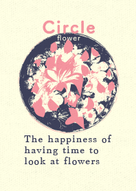 Circle flower Cue Pid Pink