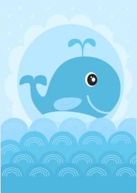 Happy Baby Blue Whale