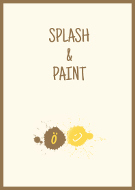 Splash & Paint - Yellow Brown Theme 04