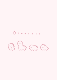 Smile Dinosaurs/dull pink.