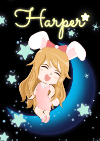 Haper - Bunny girl on Blue Moon