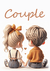 かわいいカップルの着せ替え