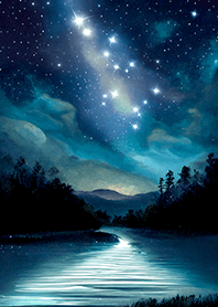 Beautiful starry night view#2192