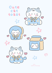 Cute cat toast :)