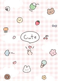 peach pink Cute simple icon 08_2