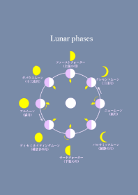 The phases of the moon Dull color