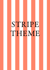STRIPE THEME/WHITE&VERMILION