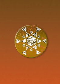 幸運結晶ボタンオレンジ