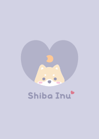 柴犬2 月亮 [薰衣草紫]