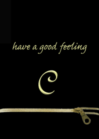 大人かわいい ジッパー イニシャル for C