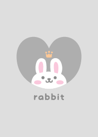 兔子3 王冠 [苔灰色]