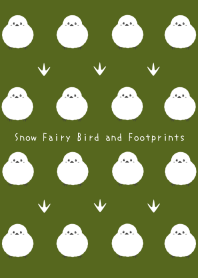Snow Fairy Bird and Footprints-D GR TEA