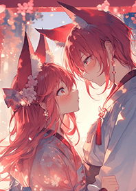 一見鍾情の狐狸情侶❤️