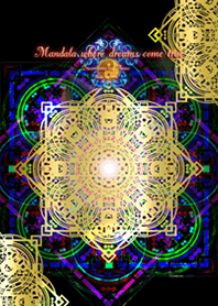 Mandala where dreams come true Goldg*