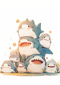 Cute shark jenga-3