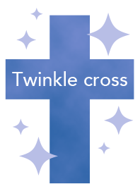 Twinkle cross(blue)