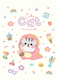 แมวน่ารัก ชมพูสดใส