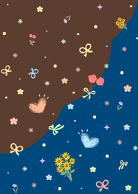 Cute Little DoodlesV.2_DeepBlue&Brown.1