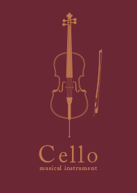 Cello gakki Burgundy