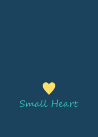 Small Heart *Navy+Yellow 3*
