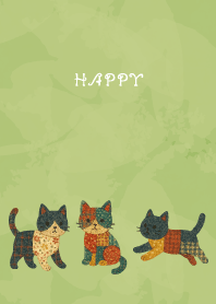 Cat Stuffed02 on moss green